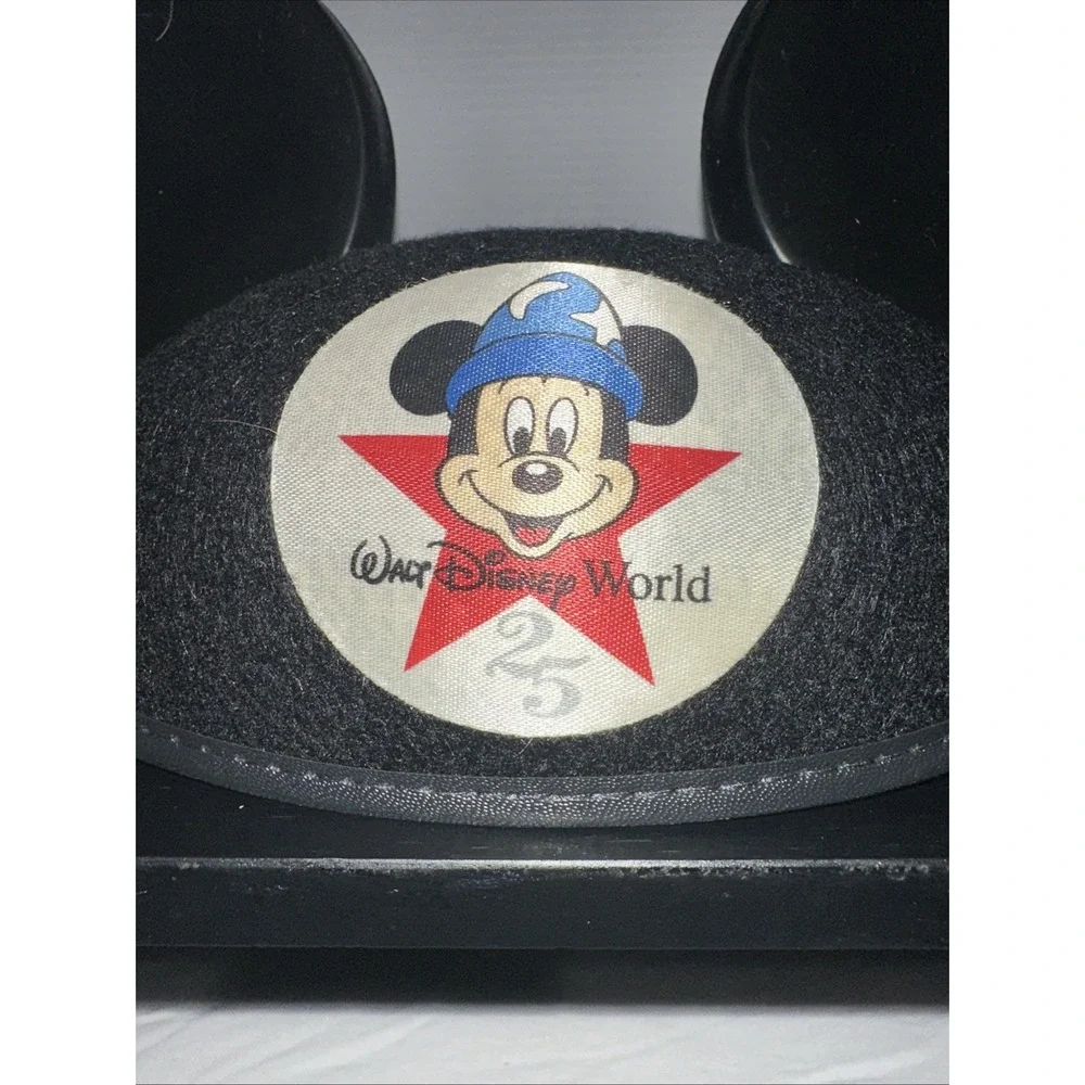 Mickey Mouse Ears Walt Disney 25th Anniversary 1996 Black Jacobson NEW USA‎